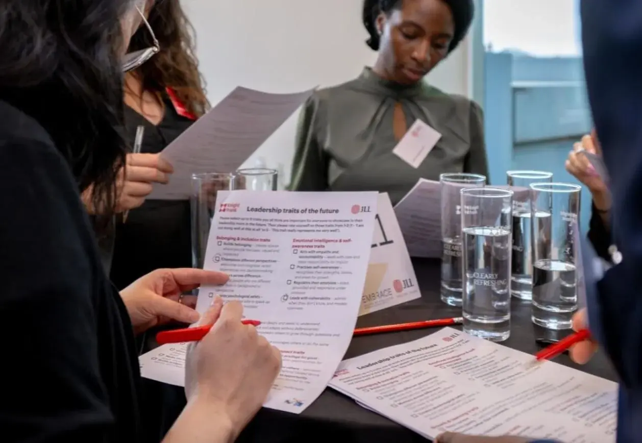 Workshop participants completing an activity